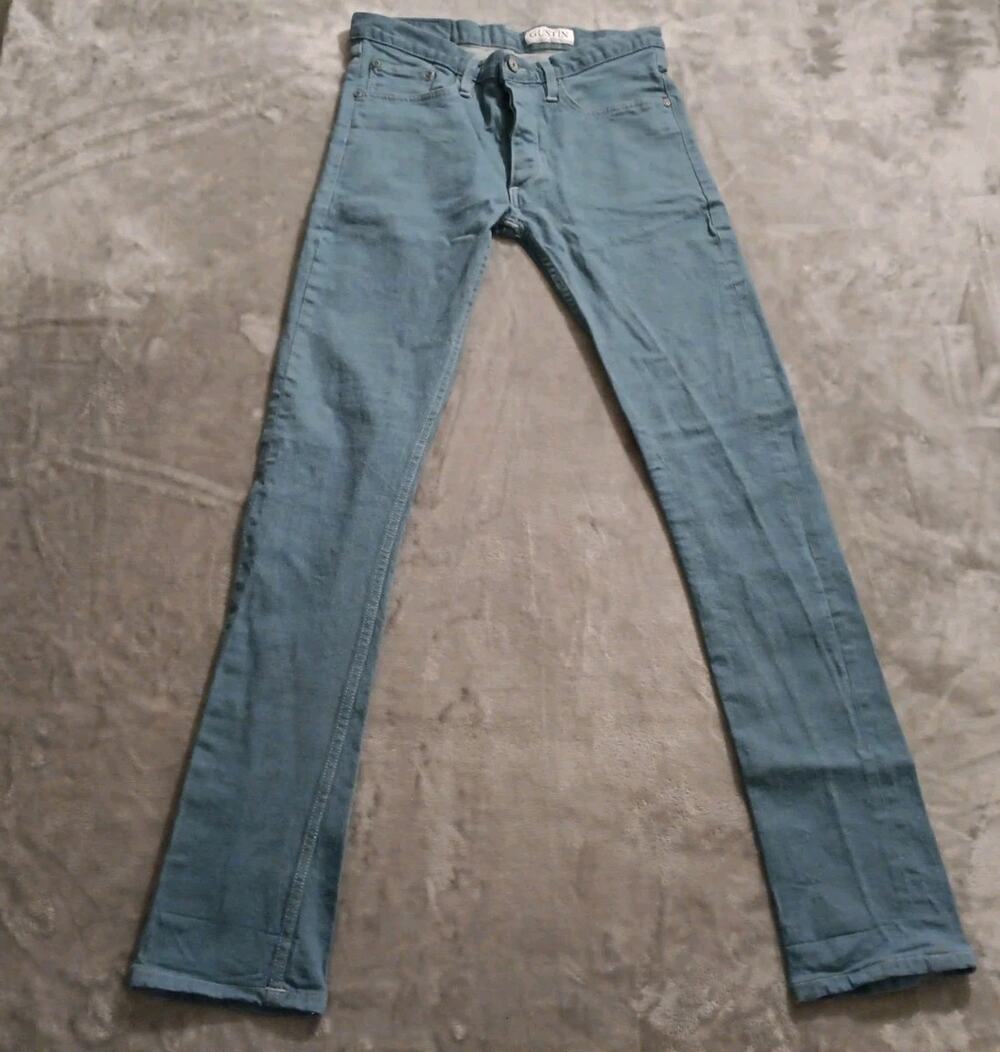 Gustin Selvedge California Skinny Jeans Mens 32W x 32L Button Fly